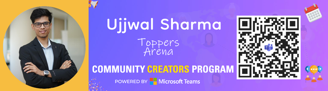 Ujjwal Banner Image | Community Creators Program | Microsoft